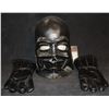 Image 1 : STAR WARS 1977 DARTH VADER LATEX MASK WITH LEATHER GLOVES