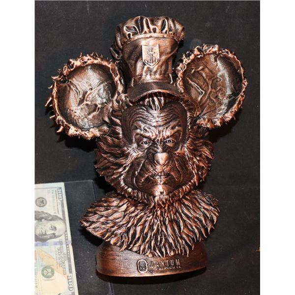 SCREAMBOAT STEAMBOAT WILLY BRONZE STATUE 3-D PRINTED