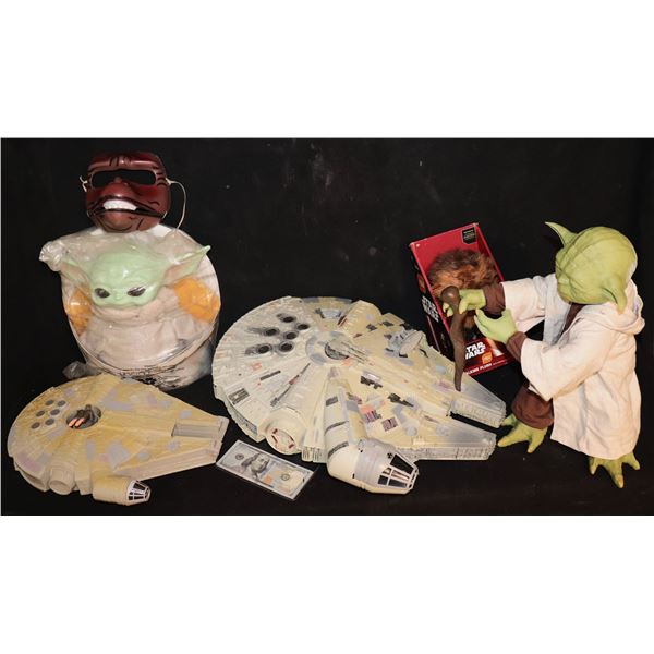 ZZ STAR WARS VINTAGE TOY LOT OF 6 MOSTLY 90's?