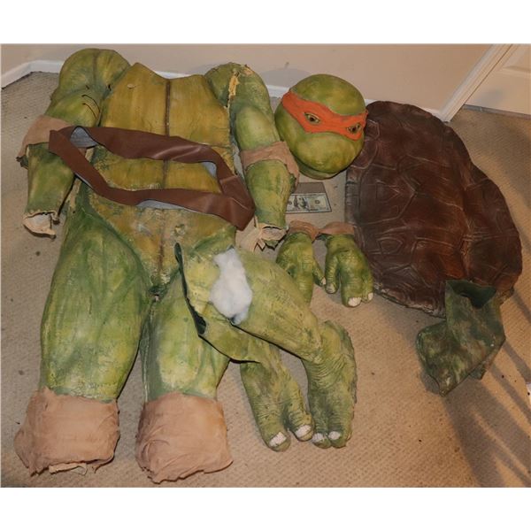 TEENAGE MUTANT NINJA TURTLES MICHELANGELO COMPLETE COSTUME W/ MASK TMNT SUPER HERO