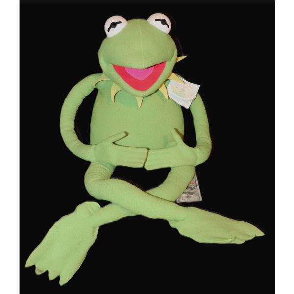 ZZ THE MUPPET SHOW GIANT KERMIT BENDABLE VINTAGE PLUSH TOY WITH TAG