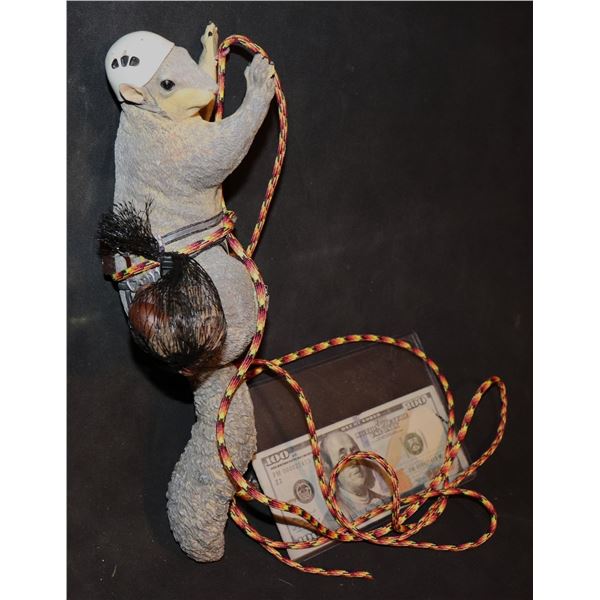ZZ BIG BROTHER BENNY THE BB SQUIRREL MOUNTAIN CLIMBER CONSTRUCTION WORKER WITH ROPE SCREEN MATCHED