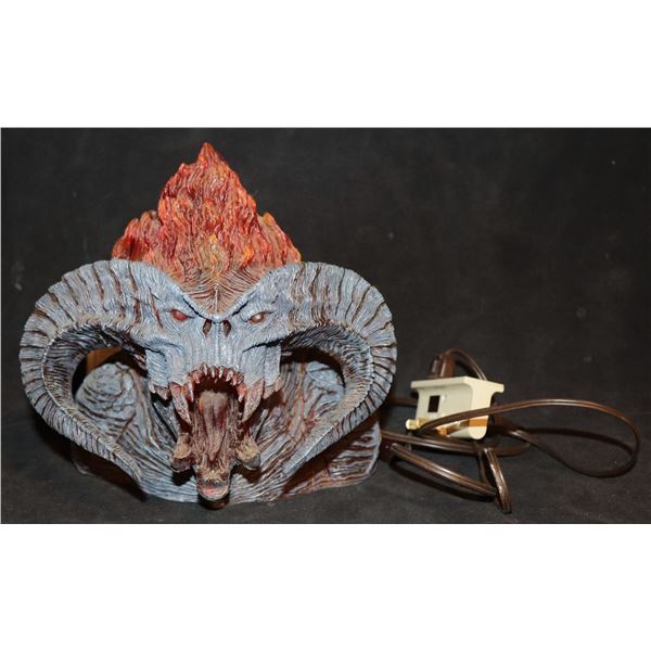 ZZ LORD OF THE RINGS BALROG VOTIVE 2002 LIGHT UP STATUE