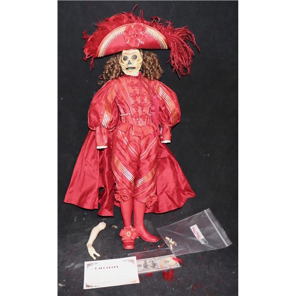 PHANTOM OF THE OPERA THE MASQUE OF THE RED DEATH PORCELAIN DOLL 9 OF 10 MADE