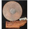 Image 3 : ZZ ROUND TABLE ANTIQUE VINTAGE HAND CARVED RELIEF WOOD COLLAPSIBLE
