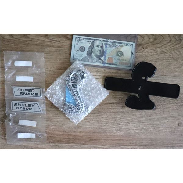 ZZ SHELBY SUPER SNAKE NOS GRILL EMBLEM COMPLETE KIT FITS 2007 2008 2009 2010 2011 2012
