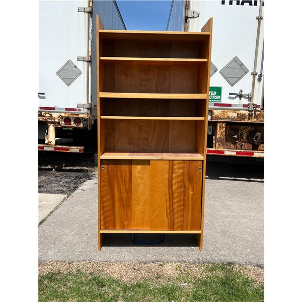 Shelving Unit with Bottom Storage - some shelves are adjustable - Approx: 34 x14 & 72"T
