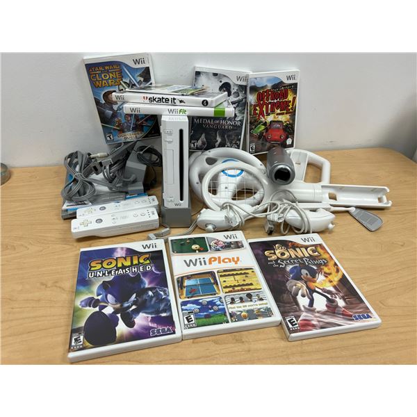 Nintendo Wii Bundle - see all photos - not tested