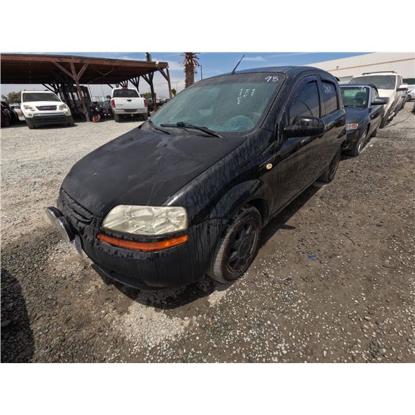 CHEVY AVEO 2005 SALV T/DONATION