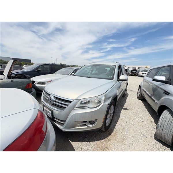 VOLKS TIGUAN 2011 JUNK RECEIPT