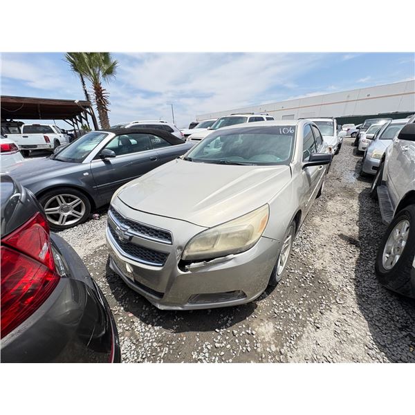 CHEVY MALIBU 2013 ADT-SALV-EXPORT ONLY