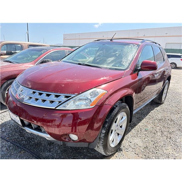 NISSAN MURANO 2007 T/EXPORT ONLY