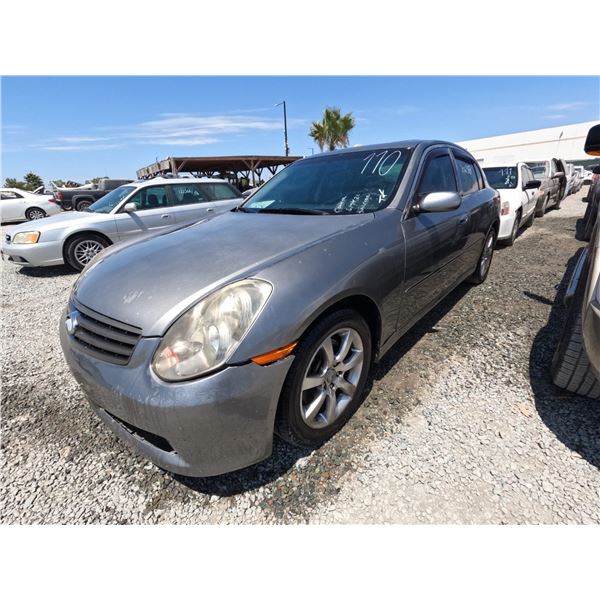 INFINITI G35 2006 SALV T/DONATION