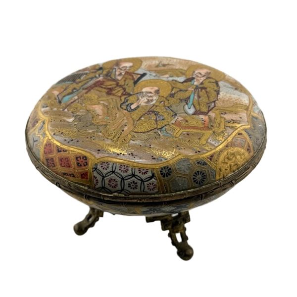 Japanese Satsuma Pottery Incense Burner
