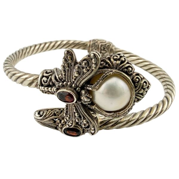 Sarda Sterling Dragonfly Bypass Bracelet
