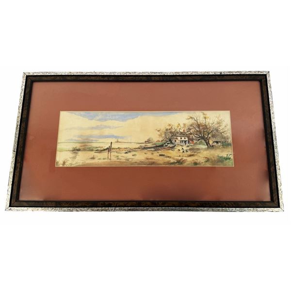 Chandler - 19th C Watercolor Landscape