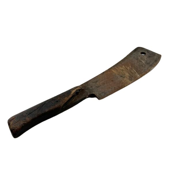 Antique Hand-Forged Iron Meat Cleaver