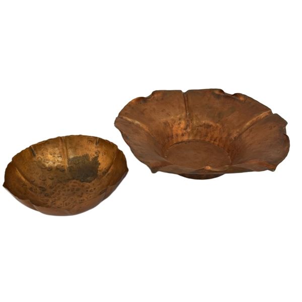 Craftsmen Inc. Hand-Hammered Copper Bowls