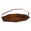 Image 1 : Hand Hammered Octagonal Copper Tray with Handle
