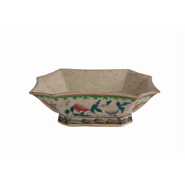 Chinese Qing Famille Verte Porcelain Dish