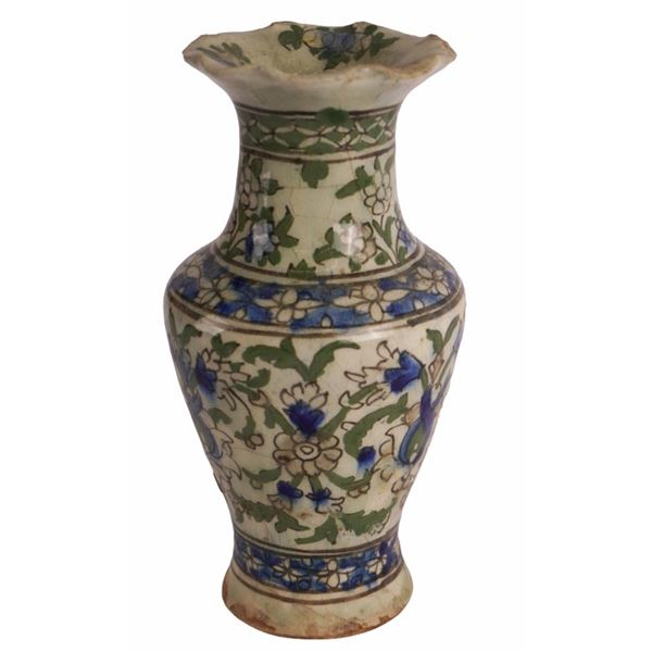 Ottoman-Style Iznik Fritware Vase