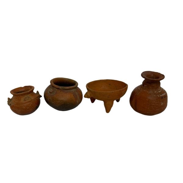Pre-Columbian Terracotta Pottery Vessels