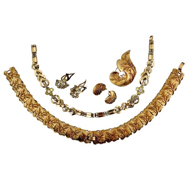 Sarah Coventry Golden Brocade Monte Carlo Parures