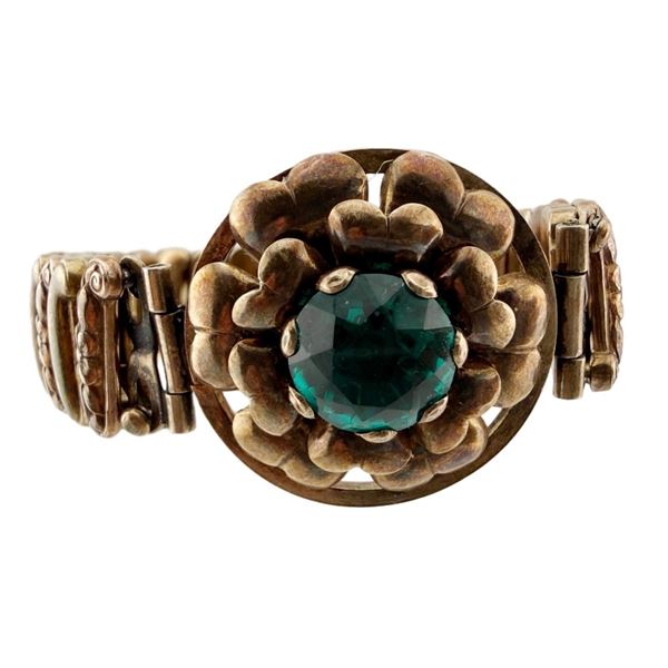 Antique Lustern 12KGF Sterling Expansion Bracelet
