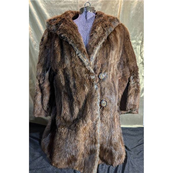 Long Fur Coat by Western Furs Limited, ~Medium/Large