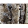 Image 3 : Long Fur Coat With Hood, Blue Lining, And Detachable Bottom