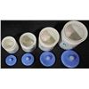 Image 6 : Complete Blue Floral and Goose Ceramic Dinnerware and Canister Set