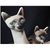 Image 2 : Mid-Century Ceramic Siamese Cat Couple TV Lamp, 13 x 13 Inches