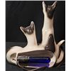 Image 6 : Mid-Century Ceramic Siamese Cat Couple TV Lamp, 13 x 13 Inches