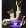 Image 7 : Mid-Century Ceramic Siamese Cat Couple TV Lamp, 13 x 13 Inches