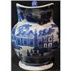 Image 2 : Blue and White Ceramic Pitcher, 10 Inches Tall, 8 Inches Wide