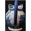 Image 4 : Blue and White Ceramic Pitcher, 10 Inches Tall, 8 Inches Wide