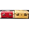 Image 1 : Two Mid-20th Century Hard-Shell Train Cases With Latches
