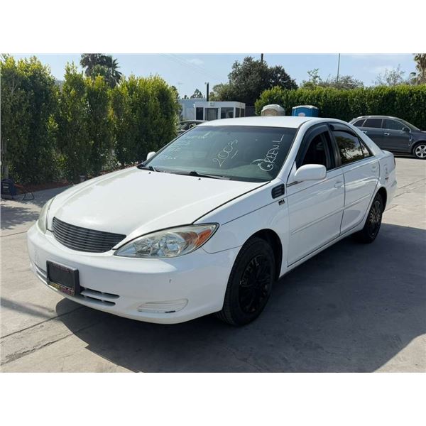 TOYT CAMRY 2003 SALV-CERT- DON