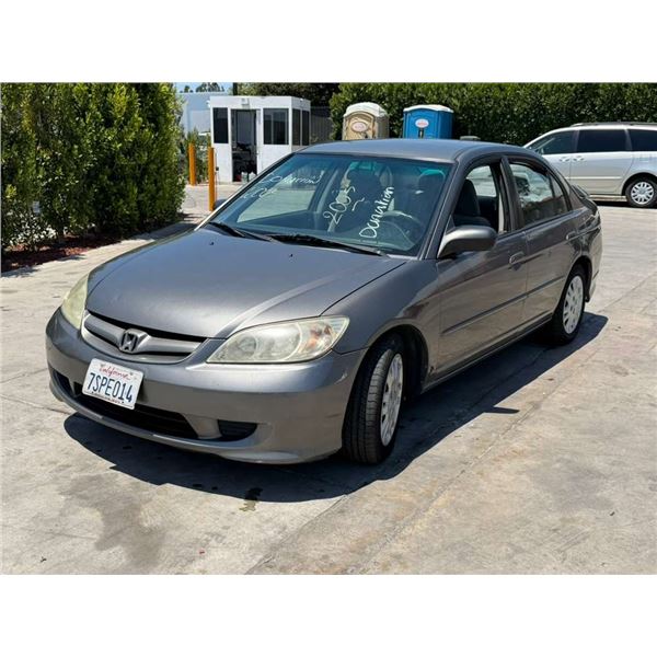 HOND CIVIC 2005 APP/DUP- EXPORT ONLY