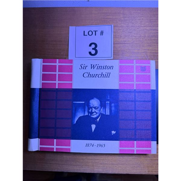 STAMP ALBUM PAPERBOUND SIR WINSTON CHURCHILL THEMED 1965