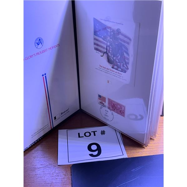 FIRST DAY COVER SET PAPER OLD GLORY'S PROUDEST MOMENTS PATRIOTIC THEMES 1977