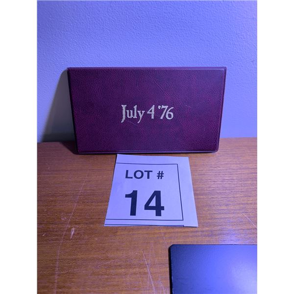 OFFICIAL FIRST DAY COVER LEATHERETTE CASE JULY 4 '76 BICENTENNIAL 1976
