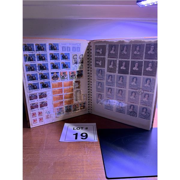 POSTAGE STAMP ALBUM PAPER WORLDWIDE ASSORTED USED STAMPS 20TH CENTURY