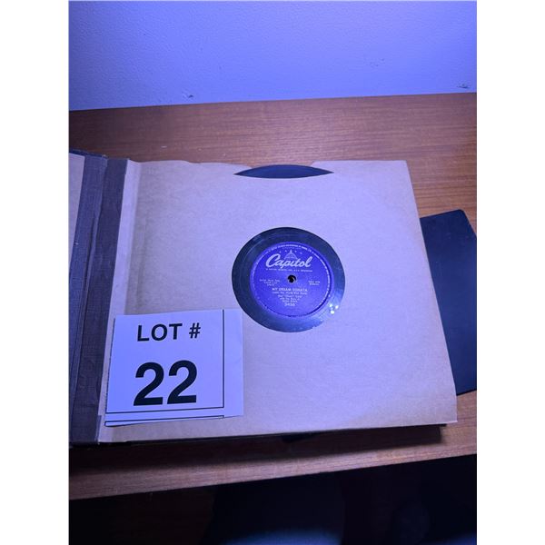 CAPITOL 78 RPM RECORD SHELLAC MY DREAM SONATA NAT KING COLE CAPITOL 3456