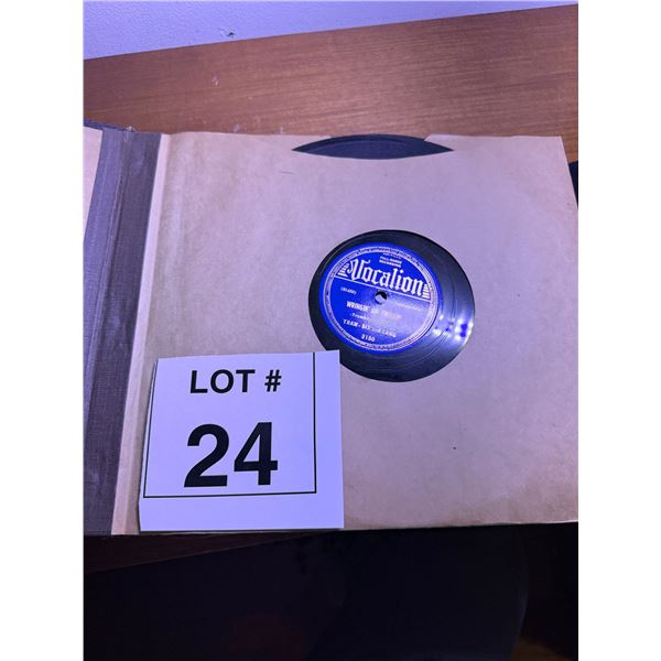 VOCALION 78 RPM RECORD SHELLAC BLUE LABEL TRAM-BI-LANG 3150