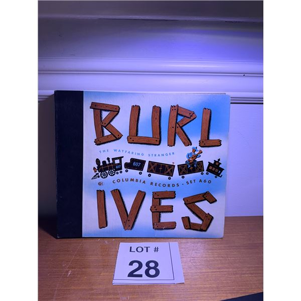 COLUMBIA RECORDS BURLE IVES ALBUM BOX SET SET A60