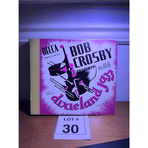 DECCA SHEET MUSIC FOLDER PAPER COVER BOB CROSBY DIXIELAND ALEXANDER'S RAGTIME BAND