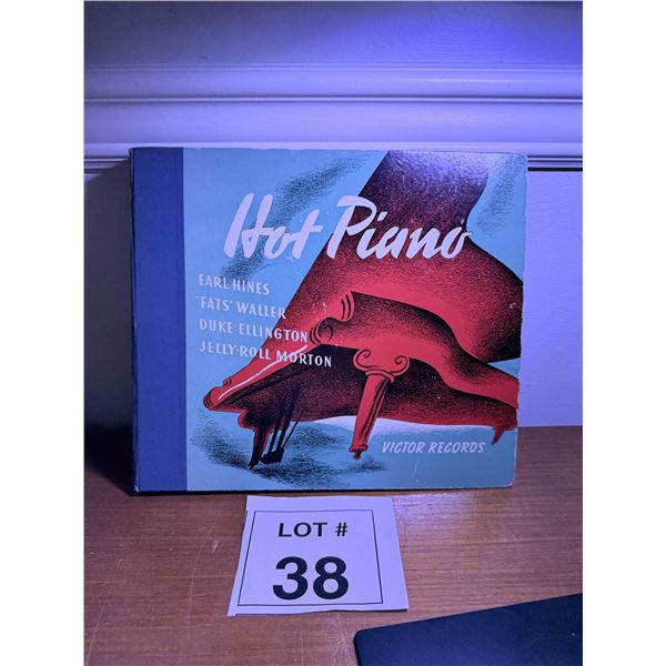 VICTOR RECORDS HOT PIANO ALBUM HARDCOVER ILLUSTRATED COVER