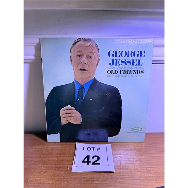 EPIC GEORGE JESSEL OLD FRIENDS VINYL LP ACCOMPANIED BY PAUL TAUBMAN