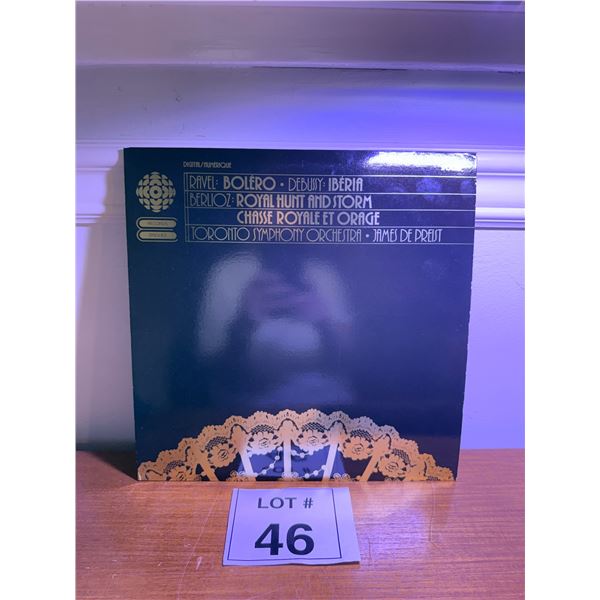 CBC RECORDS VINYL RECORD ALBUM DIGITAL/NUMERIQUE TORONTO SYMPHONY ORCHESTRA JAMES DE PREIST